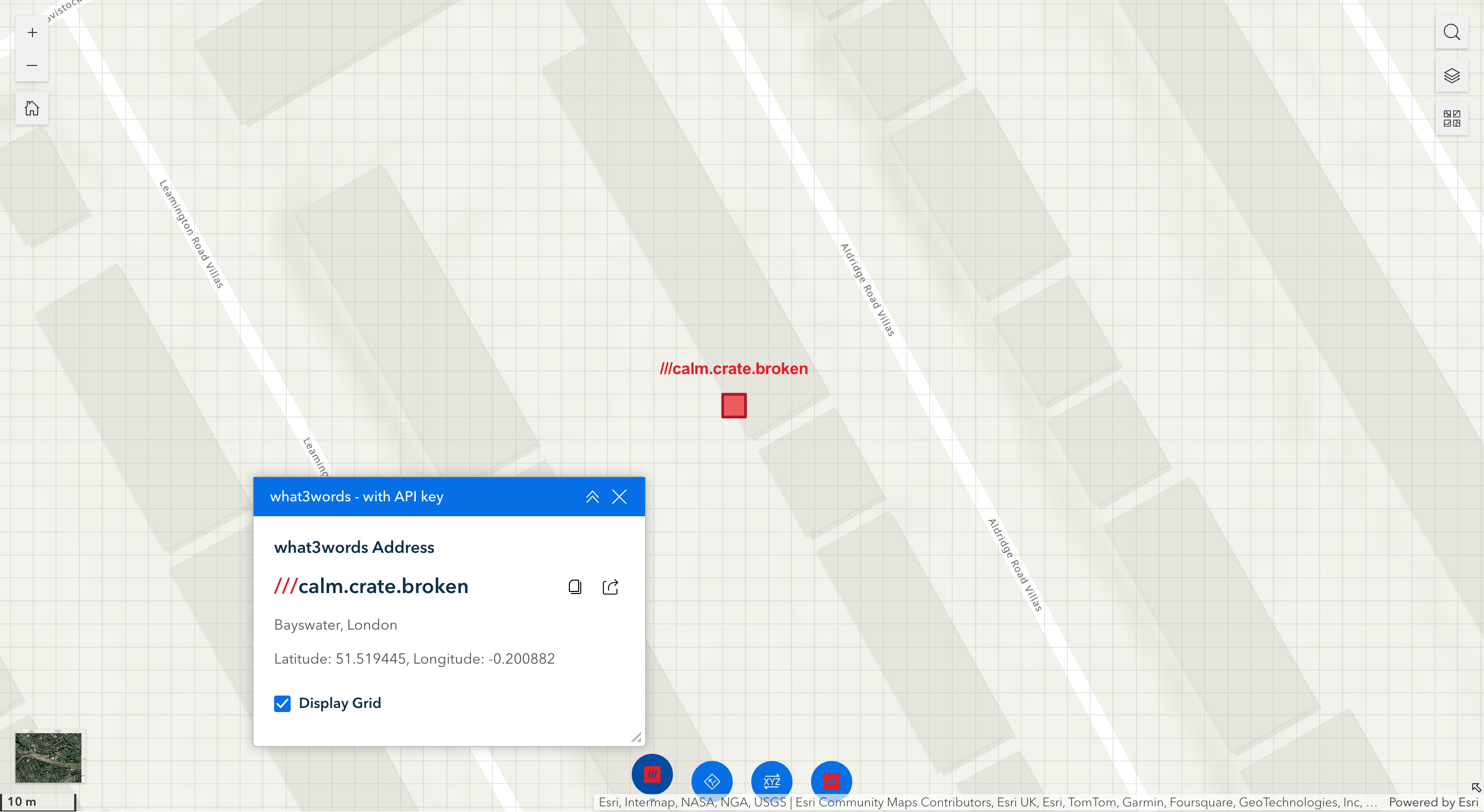 Display Grid with API mode